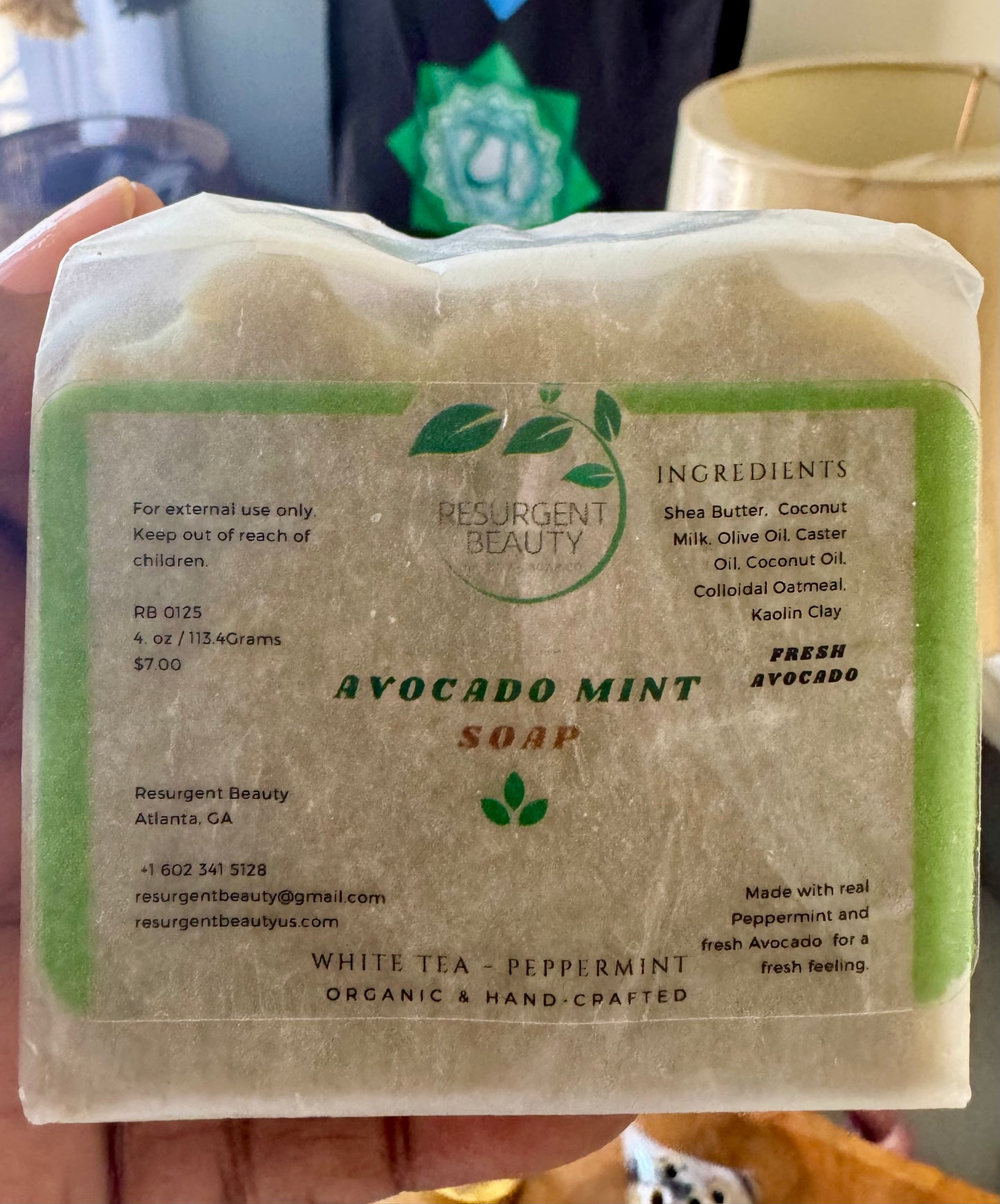 Avocado Mint Soap with Real Avocado