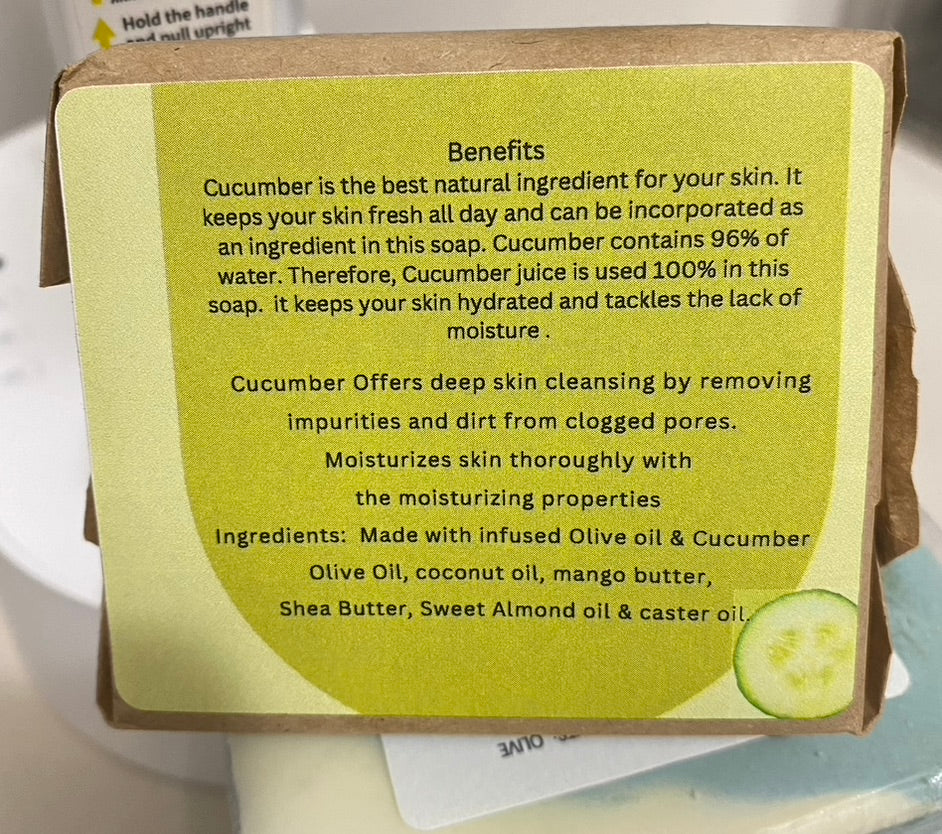 Cucumber Soap ( with real cucumber)