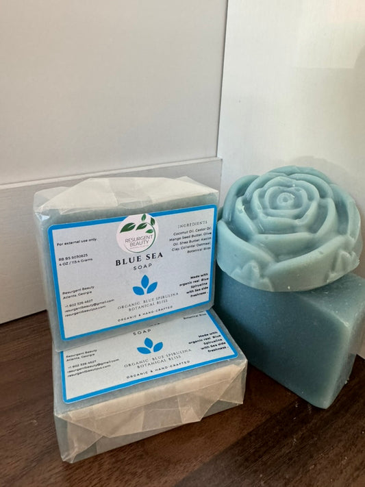 Blue Sea Soap with Real Spirualina