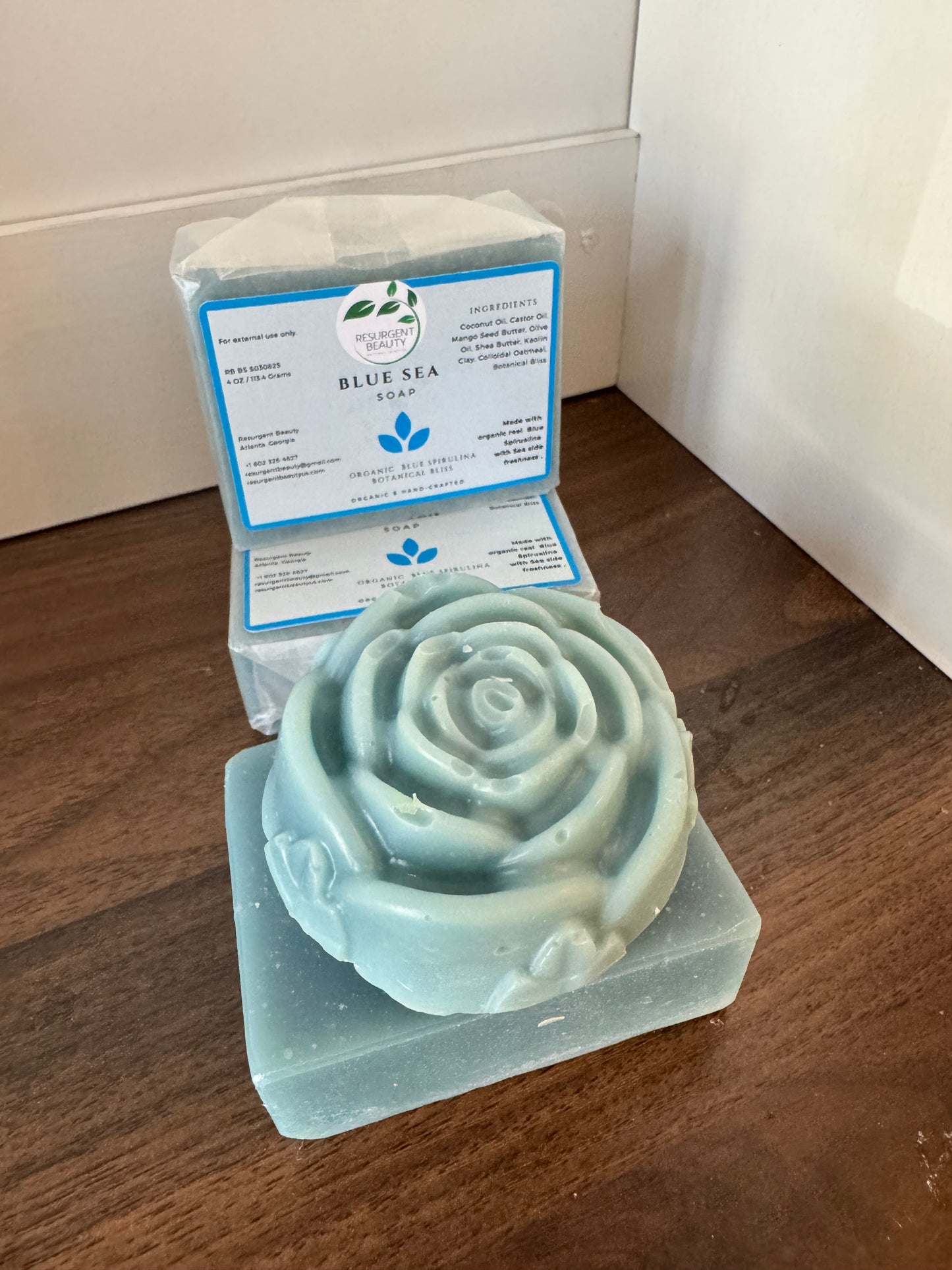 Blue Sea Soap ( with Real Spirulina)