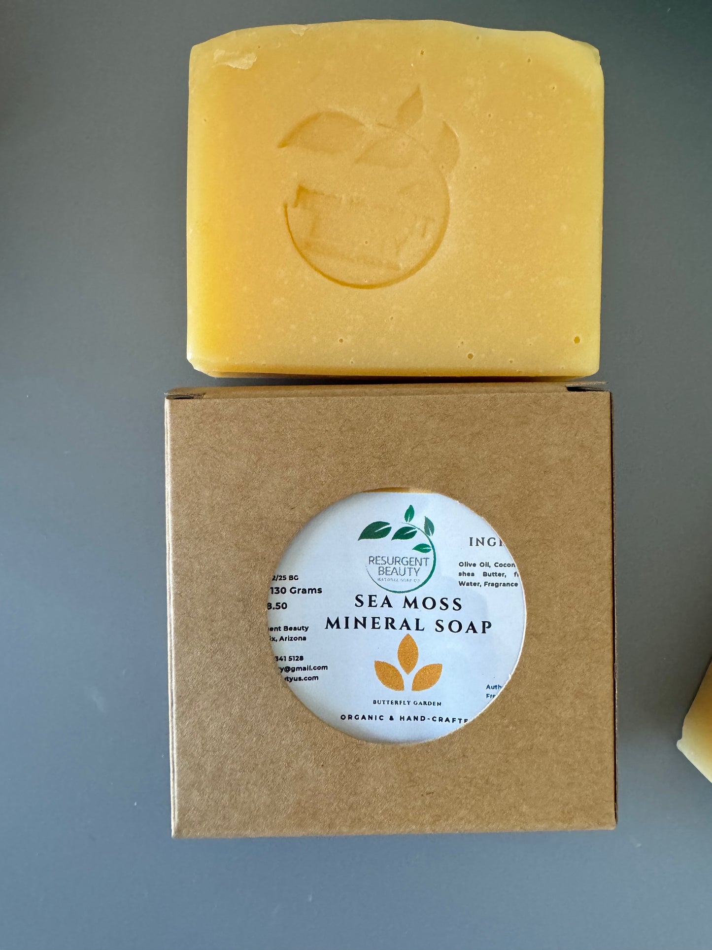 Sea Moss Mineral Soap -Butterfly Garden Scent- Real Sea Moss