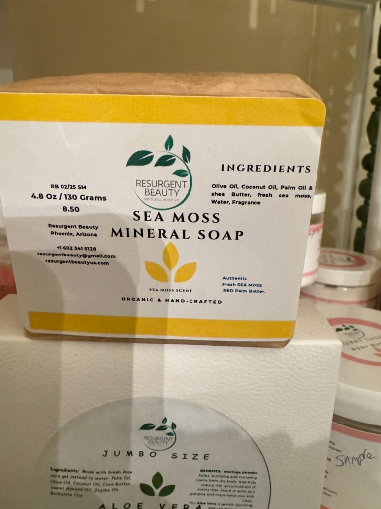 Sea Moss Mineral Soap -Butterfly Garden Scent- Real Sea Moss