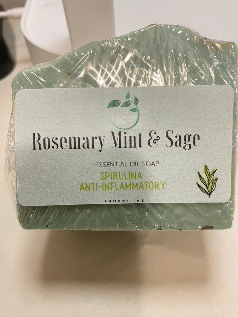 Rosemary   Mint & Sage - Anti inflammatory soap