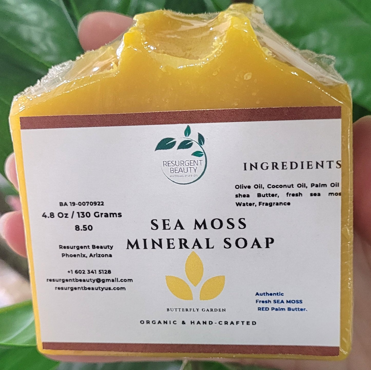Sea Moss Mineral Soap -Butterfly Garden Scent