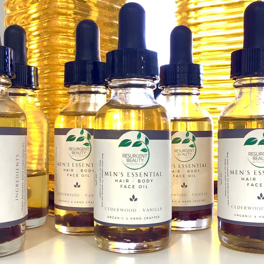 Men's Essential - Hair Body Face Oil- Cedarwood & Vanilla